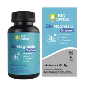 Bio Magnesio Quelado Glicinato, Taurato, Treonato y Malato. 964 mg