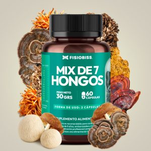 Mix Fungi 7 Hongos Fisiobiss – Cápsulas vegetales con vitamina B12