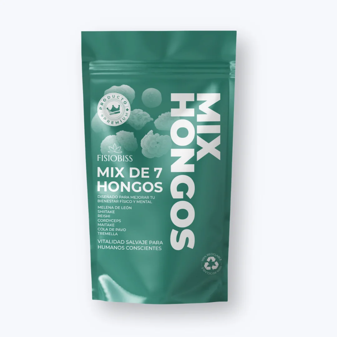 Mix de 7 Hongos Fisiobiss en Polvo | 60 g